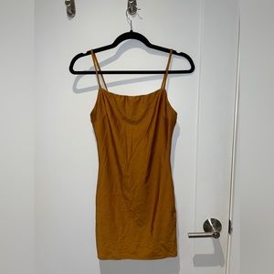 Mustard Mini Dress